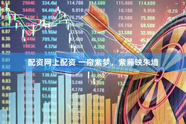 配资网上配资 一帘紫梦，紫藤映朱墙